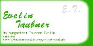 evelin taubner business card